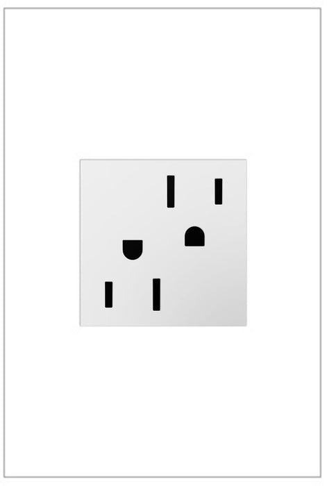 Legrand ARTR152W4 Adorne Tamper-Resistant Outlet, White Main Image