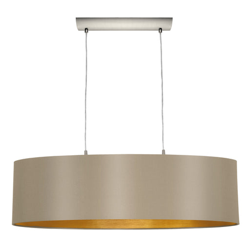 Eglo USA 31613A Maserlo Two Light Pendant Matte Nickel Main Image.jpg