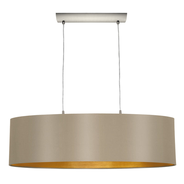 Eglo USA 31613A Maserlo Two Light Pendant Matte Nickel Main Image.jpg