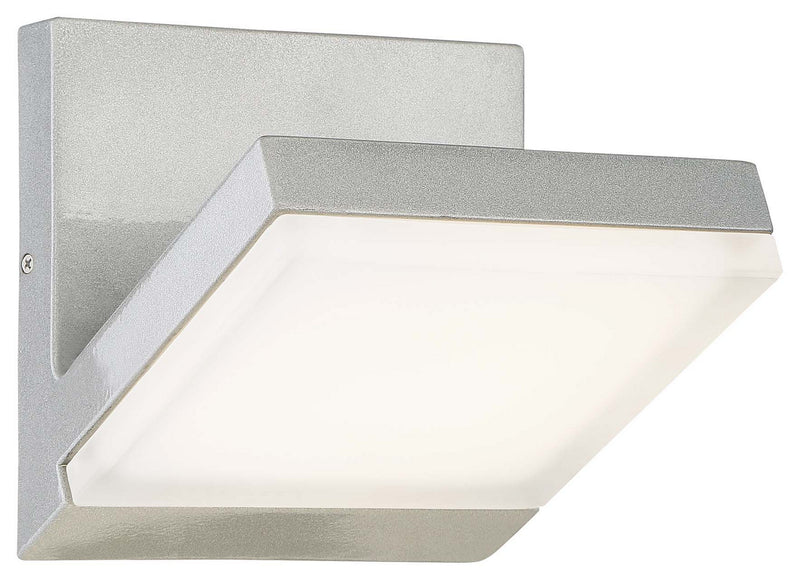 George Kovacs P1259-566-L Angle LED Outdoor Lantern, Silver Dust Main Image.jpg