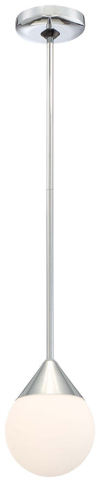 George Kovacs P1832-077 Simple One Light Pendant, Chrome Main Image.jpg