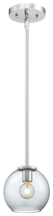 George Kovacs P1840-077 Exposed One Light Mini Pendant, Chrome Main Image.jpg