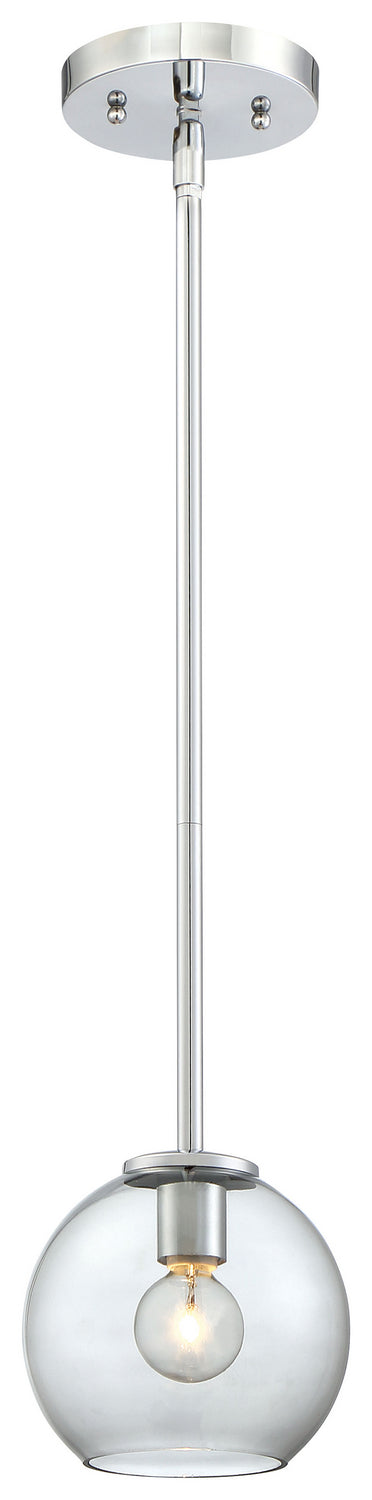 George Kovacs P1840-077 Exposed One Light Mini Pendant, Chrome Main Image.jpg