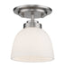 Z-Lite 443F1-BN Ashton One Light Flush Mount, Brushed Nickel Main Image.jpg