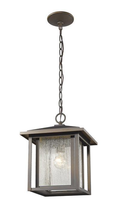 Z-Lite 554CHB-ORB Aspen One Light Outdoor Chain Mount Ceiling Fixture, Oil Rubbed Bronze Main Image.jpg