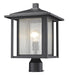 Z-Lite 554PHB-BK Aspen One Light Outdoor Post Mount, Black Main Image.jpg