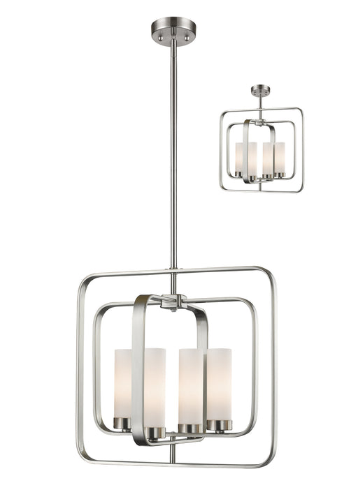 Z-Lite 6000SFC-BN Aideen Four Light Pendant, Brushed Nickel Main Image.jpg