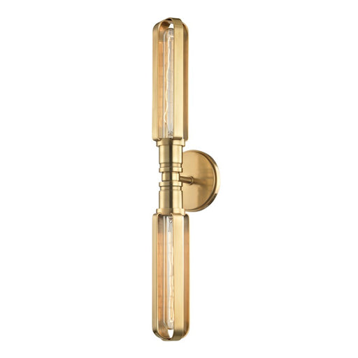 Hudson Valley 1092-AGB Red Hook Two Light Wall Sconce, Aged Brass Main Image.jpg