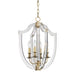 Hudson Valley 6516-AGB Arietta Four Light Pendant, Aged Brass Main Image.jpg