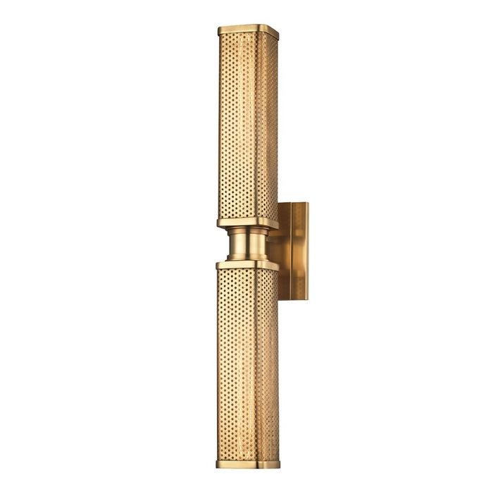 Hudson Valley 7032-AGB Gibbs Two Light Wall Sconce, Aged Brass Main Image.jpg