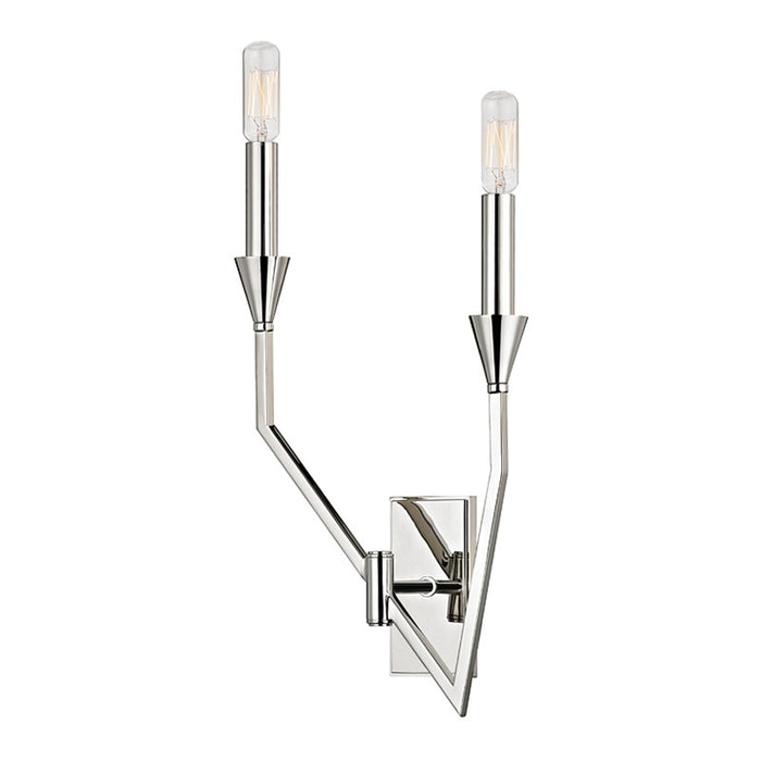 Hudson Valley 8502L-PN Archie Two Light Wall Sconce, Polished Nickel Main Image.jpg