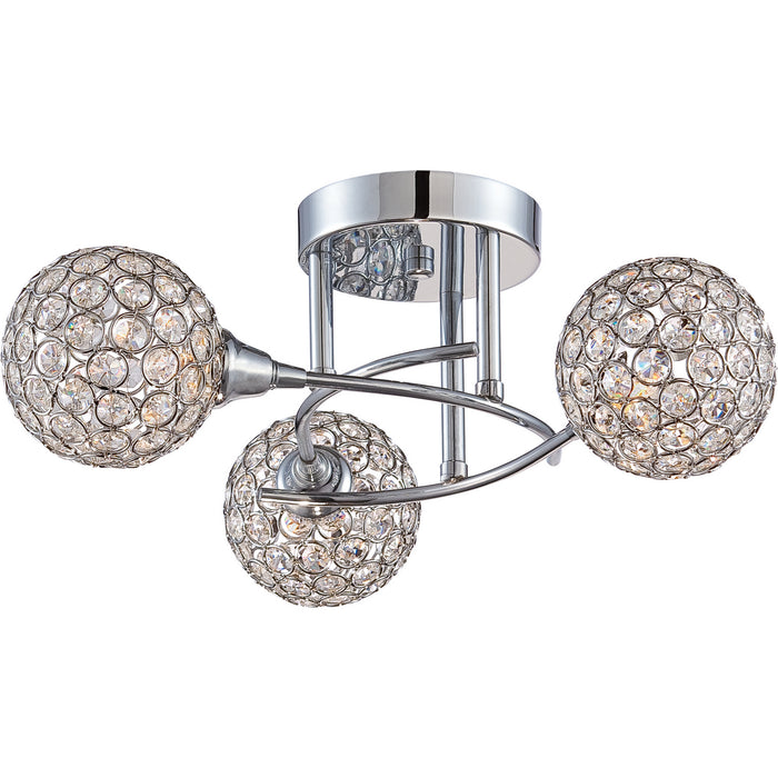 Quoizel PCSR1716C Shimmer Three Light Semi-Flush Mount, Polished Chrome Main Image.jpg