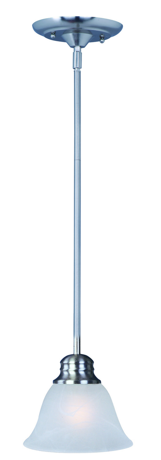 Maxim 91067MRSN Malaga One Light Mini Pendant, Satin Nickel Main Image.jpg