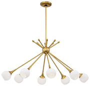 George Kovacs P1808-248 Pontil Eight Light Island Pendant, Honey Gold Main Image.jpg