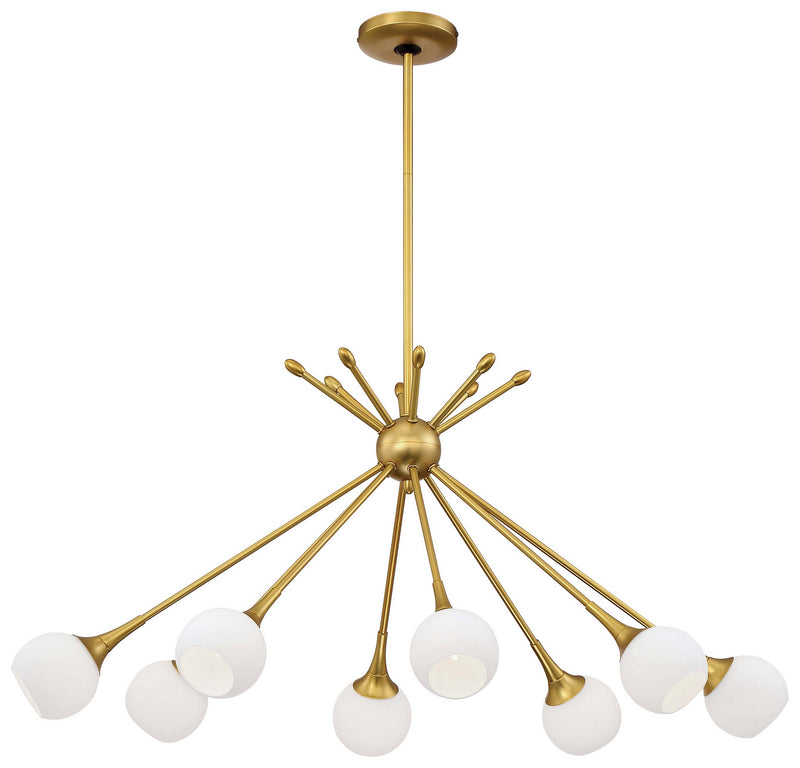 George Kovacs P1808-248 Pontil Eight Light Island Pendant, Honey Gold Main Image.jpg