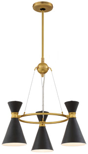 George Kovacs P1823-248 Conic Three Light Mini Chandelier, Honey Gold Main Image.jpg
