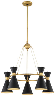 George Kovacs P1825-248 Conic Five Light Chandelier, Honey Gold Main Image.jpg