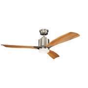 Kichler 300027BSS 52"Ceiling Fan, Brushed Stainless Steel (2)