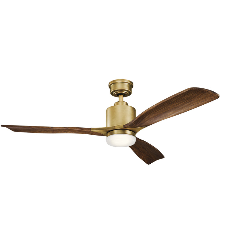 Kichler 300027NBR 52"Ceiling Fan, Natural Brass