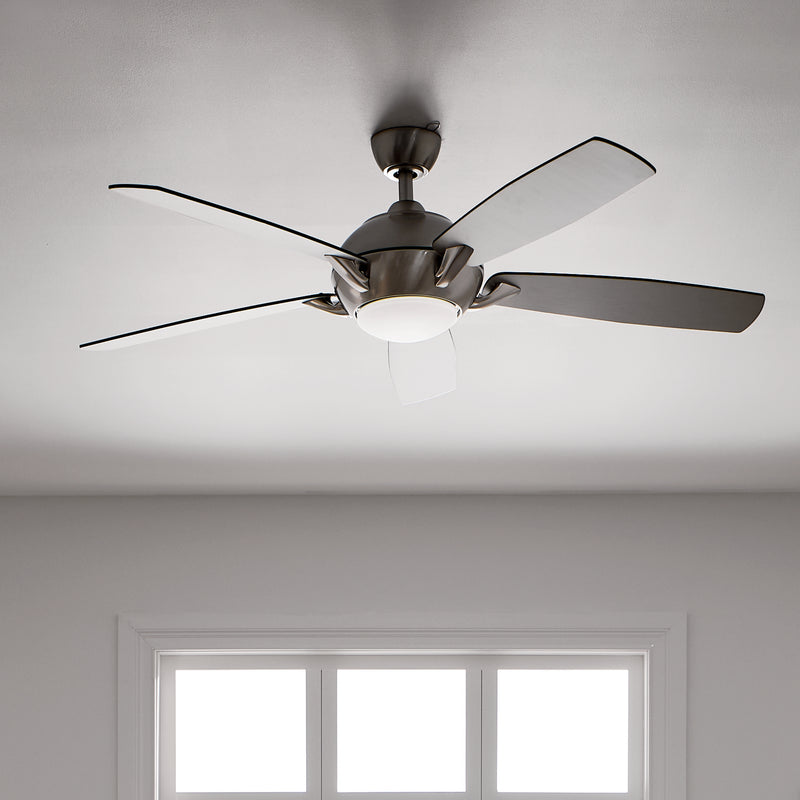 Kichler 330001BSS 54"Ceiling Fan, Brushed Stainless Steel (4)