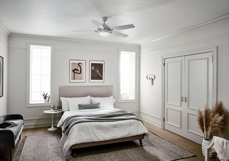 Kichler 330001MWH 54"Ceiling Fan, Matte White (2)
