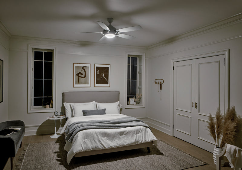 Kichler 330001MWH 54"Ceiling Fan, Matte White (3)