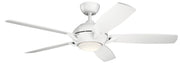 Kichler 330001MWH 54"Ceiling Fan, Matte White