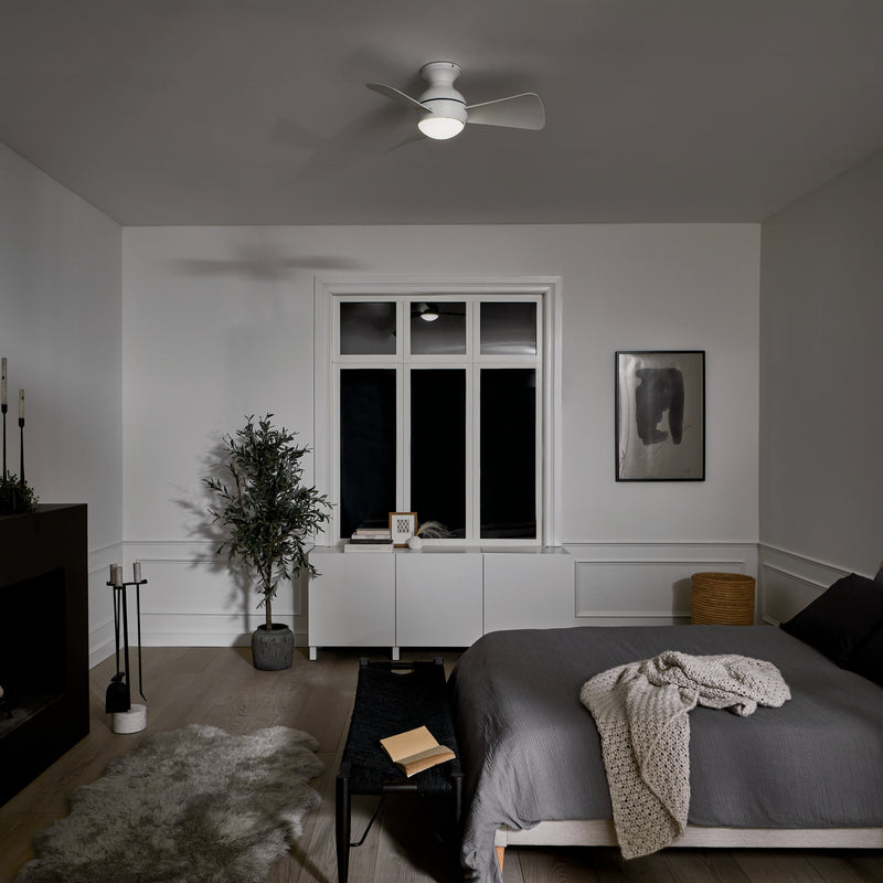 Kichler 330150MWH 34"Ceiling Fan, Matte White (6)