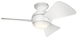 Kichler 330150MWH Sola 34" Ceiling Fan, Matte White Main Image.jpg