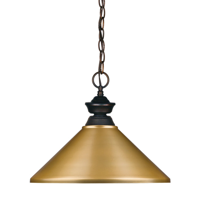 Z-Lite 100701OB-MSG Riviera One Light Pendant, Olde Bronze Main Image.jpg