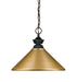 Z-Lite 100701OB-MSG Riviera One Light Pendant, Olde Bronze Main Image.jpg