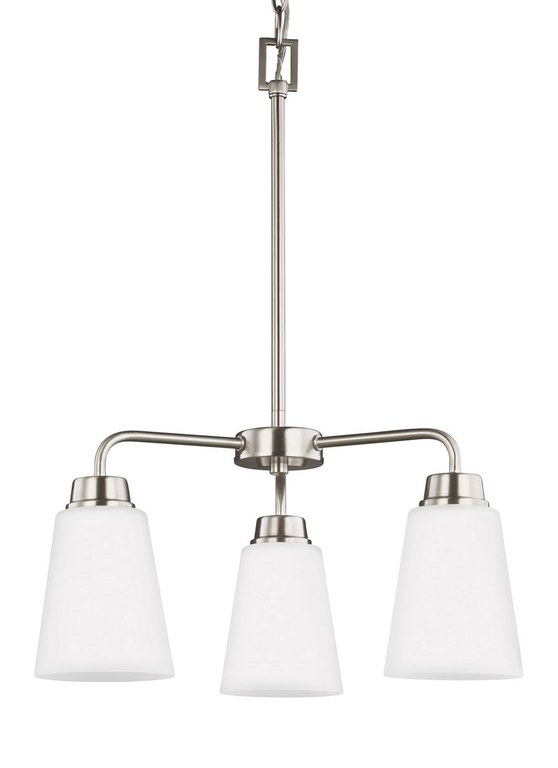 Generation Lighting 3115203EN3-962 Kerrville Three Light Chandelier, Brushed Nickel Alternate Image.jpg