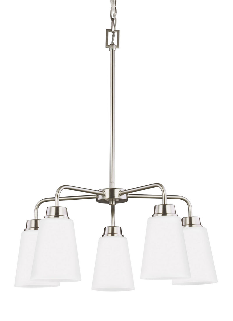 Generation Lighting 3115205EN3-962 Kerrville Five Light Chandelier, Brushed Nickel Alternate Image.jpg