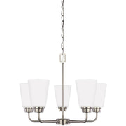 Generation Lighting 3115205EN3-962 Kerrville Five Light Chandelier, Brushed Nickel Main Image.jpg