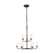 Generation Lighting 3115209EN3-710 Kerrville Nine Light Chandelier, Bronze Main Image.jpg