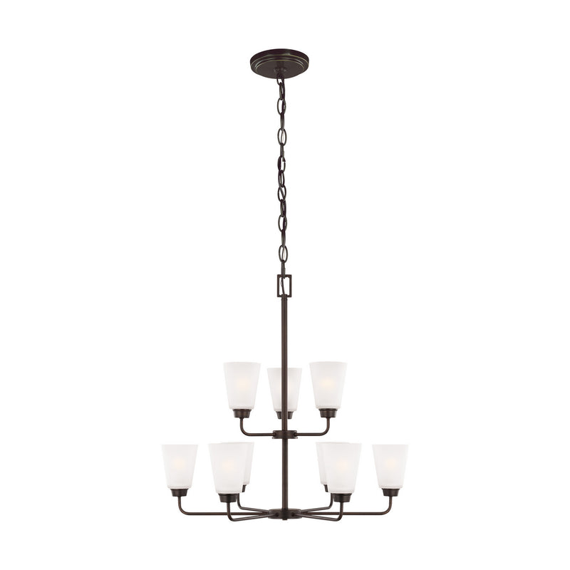 Generation Lighting 3115209EN3-710 Kerrville Nine Light Chandelier, Bronze Main Image.jpg