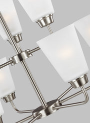 Generation Lighting 3115209EN3-962 Kerrville Nine Light Chandelier, Brushed Nickel Alternate Image.jpg