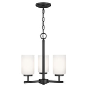 Generation Lighting 31160EN3-112 Oslo Three Light Chandelier, Midnight Black Main Image.jpg