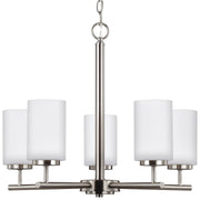 Generation Lighting 31161-962 Oslo Five Light Chandelier, Brushed Nickel Main Image.jpg