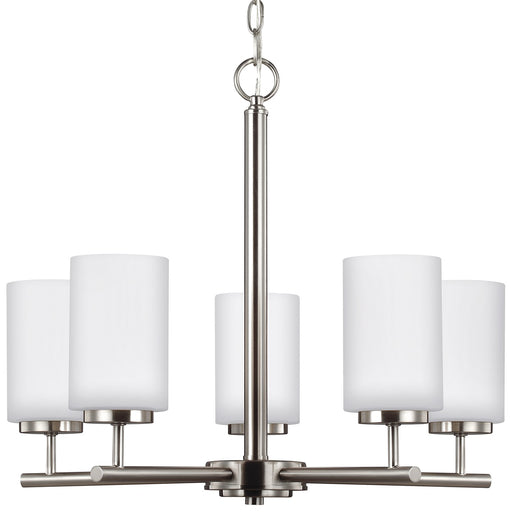 Generation Lighting 31161-962 Oslo Five Light Chandelier, Brushed Nickel Main Image.jpg