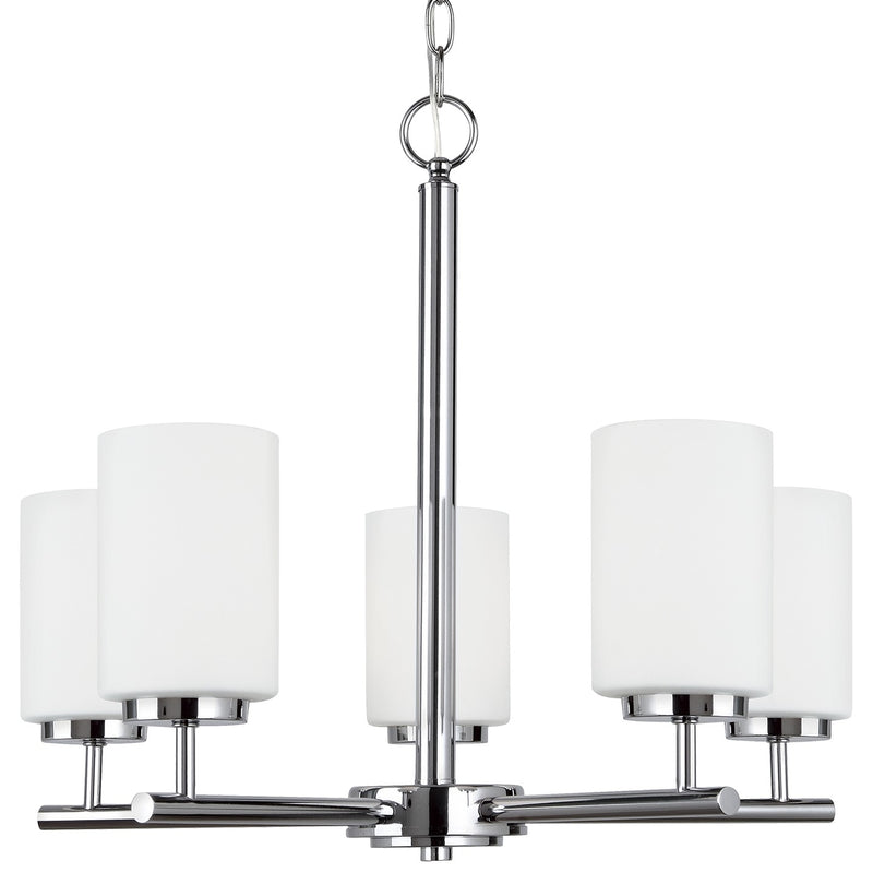 Generation Lighting 31161EN3-05 Oslo Five Light Chandelier, Chrome Main Image.jpg