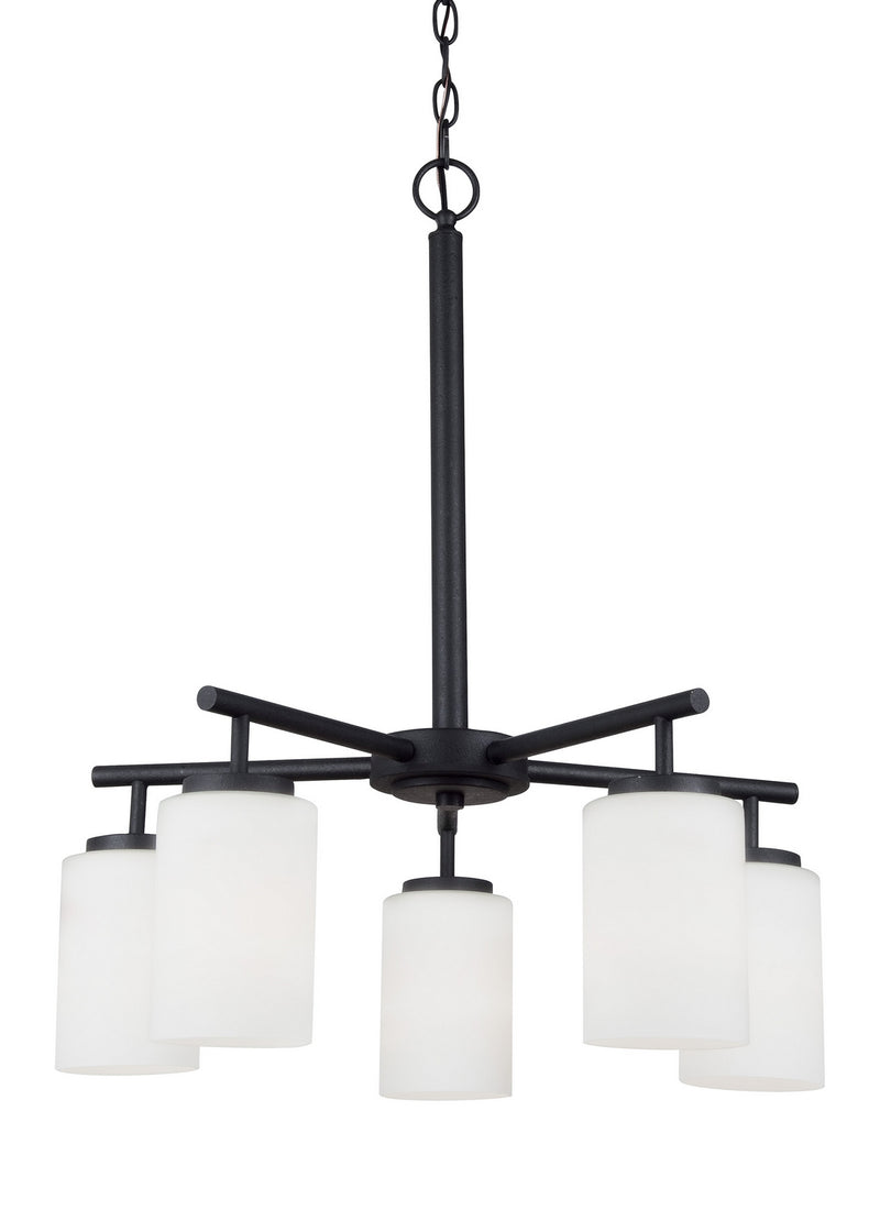 Generation Lighting 31161EN3-112 Oslo Five Light Chandelier, Midnight Black Alternate Image.jpg