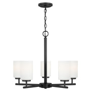 Generation Lighting 31161EN3-112 Oslo Five Light Chandelier, Midnight Black Main Image.jpg