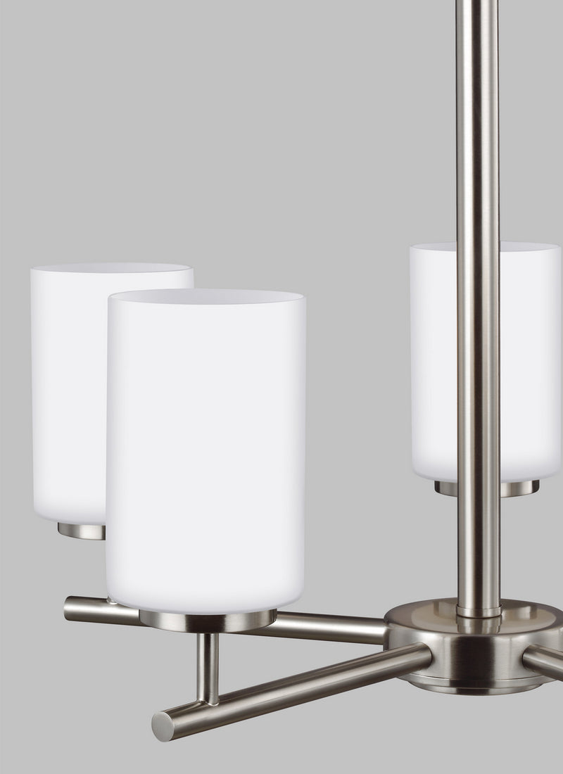 Generation Lighting 31161EN3-962 Oslo Five Light Chandelier, Brushed Nickel Alternate Image.jpg