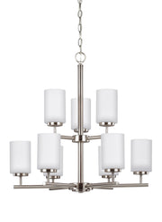 Generation Lighting 31162-962 Oslo Nine Light Chandelier, Brushed Nickel Main Image.jpg