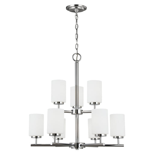 Generation Lighting 31162EN3-05 Oslo Nine Light Chandelier, Chrome Main Image.jpg