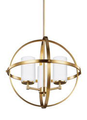 Generation Lighting 3124603EN3-848 Alturas Three Light Chandelier, Satin Brass Main Image.jpg