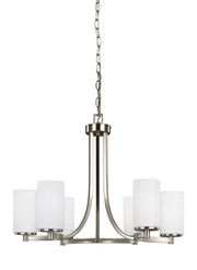 Generation Lighting 3139106-962 Hettinger Six Light Chandelier, Brushed Nickel Main Image.jpg