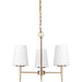 Generation Lighting 3140403EN3-848 Driscoll Three Light Chandelier, Satin Brass Main Image.jpg