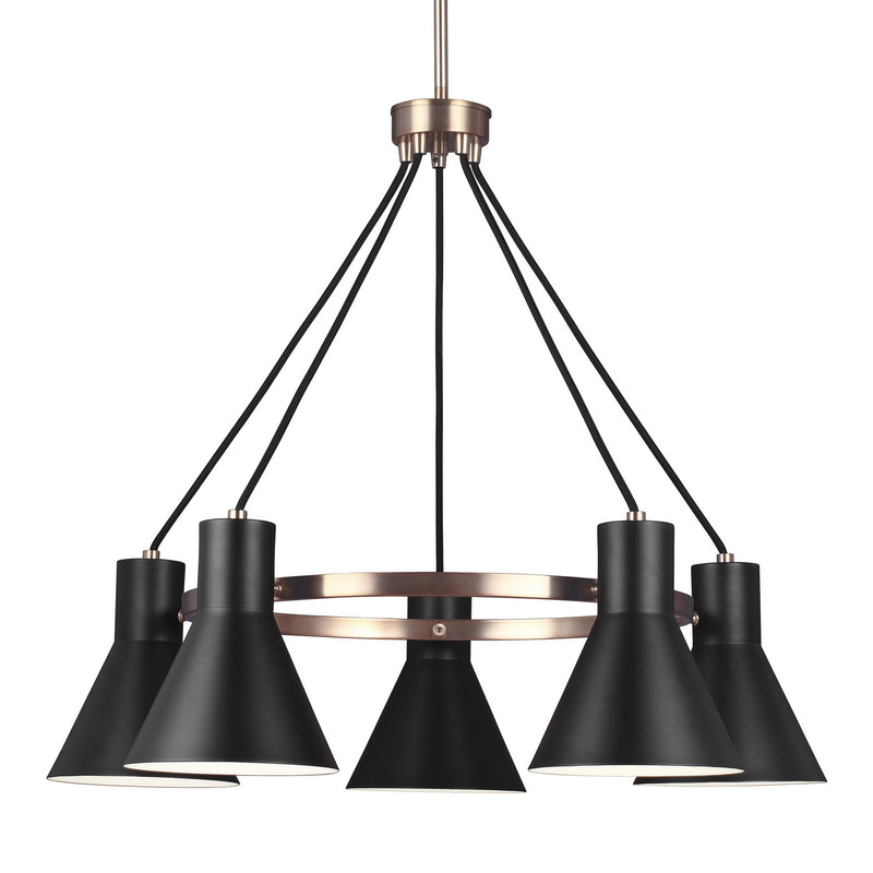 Generation Lighting 3141305-848 Towner Five Light Chandelier, Satin Brass Alternate Image.jpg